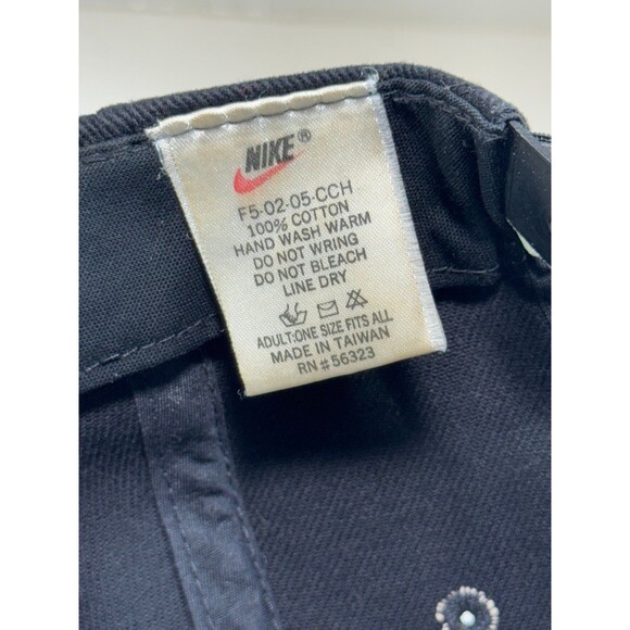 Vintage Nike Center Swoosh Black Snapback Hat - Picture 8 of 9